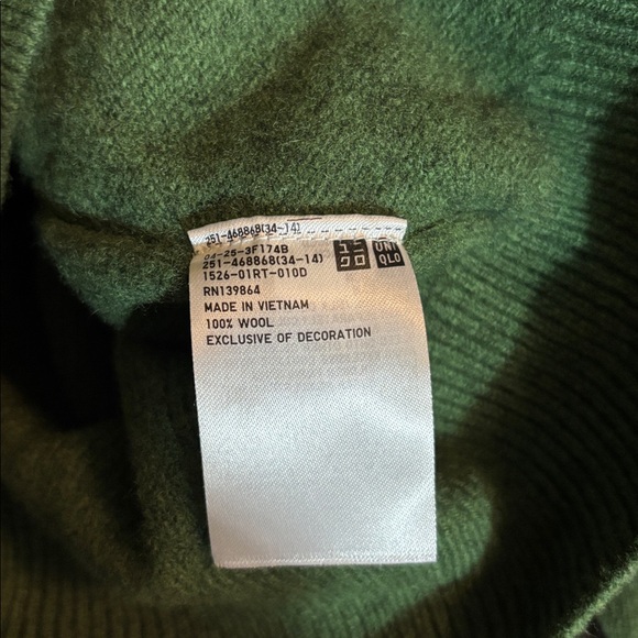 ANYA HINDMARCH X UNIQLO | wool green sweater XS - Picture 5 of 6